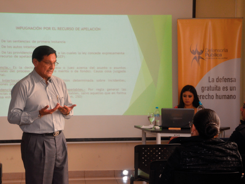 Quito: defensores profundizan sus conocimientos sobre recursos de apelación en patrocinios sociales