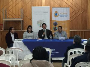 Cristian Verdugo, defensor público provincial del Cañar, asistió al foro radial