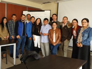 Participantes del primer taller en el Edificio Matriz, Quito