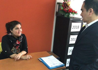 El Defensor Público General, Dr. Ángel Torres Machuca, conoce de cerca el trabajo en el punto de atención de Tulcán