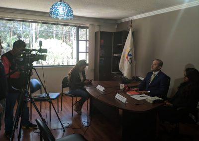 Asistieron los medios de comunicación Red Informativa, Unsión y Telecuenca