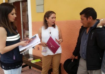 Durante la difusión de servicios en el Girón