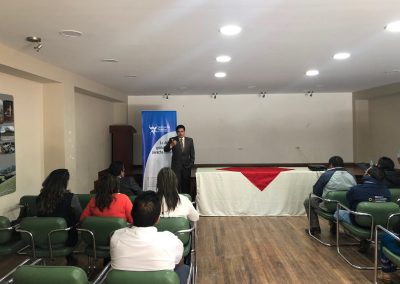 Durante la reunión interinstitucional en El Tambo