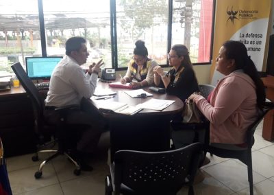 Mauricio Sotalín, durante la reunión del Consejo Cantonal para la Protección de Derechos
