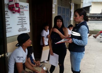 Difusión de servicios en el Ponce Enríquez