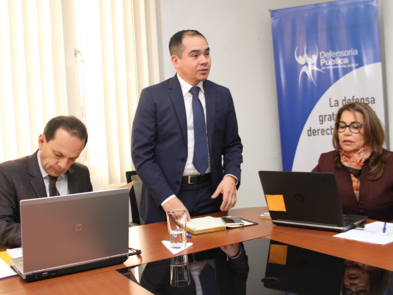 Defensor Público General monitorea permanentemente los avances en la gestión institucional