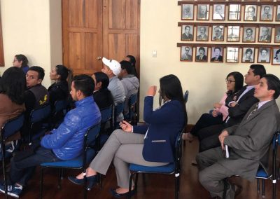 Durante el conversatorio por la protección de los derechos de los adultos mayores