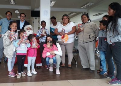 Hijos e hijas de los privados de libertad compartieron un momento ameno por las festividades de diciembre
