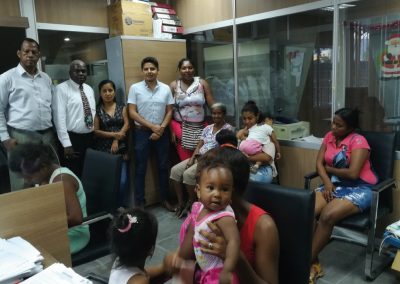 Danilo Sulca, defensor público Regional Centro Norte; y, Freddy Cuero, defensor provincial, se reunieron en las oficinas de la dependencia de Esmeraldas