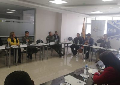 Los representantes provinciales analizaron estadísticas de la Fiscalía, el Consejo de la Judicatura y de la Policía Nacional