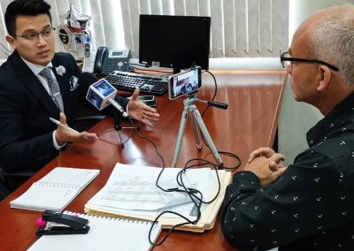 Jaime Coello, defensor público provincial de El Oro, socializa la labor emprendida por la Defensoría Pública