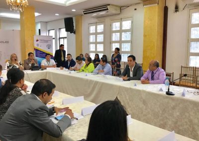 José Jarre, defensor público provincial de Manabí, participa en la Mesa de Movilidad Humana
