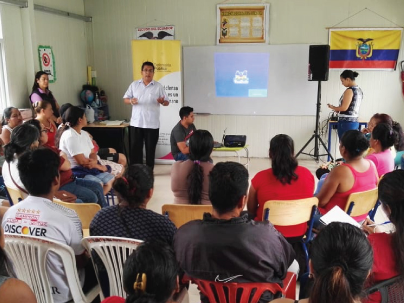 Santo Domingo de los Tsáchilas: se realizaron reuniones sobre violencia de género y movilidad humana