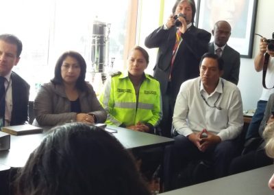 El defensor público provincial, Edison Aldaz, participó en la socialización de acciones sobre Movilidad Humana