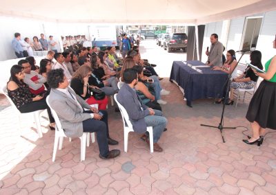 El Defensor Público General, subrogante, Dr. Ricardo Morales, en la apertura del nuevo punto de at6ención en Tumbaco