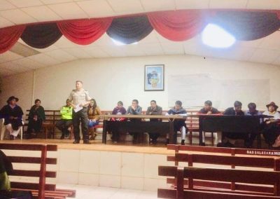 La Defensoría Pública de Tungurahua socializó con la la comunidad Salasaca el convenio de cooperación