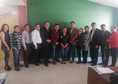 Funcionarios de la Defensoría Pública de Chimborazo que participaron en el taller de sensibilización en discapacidades