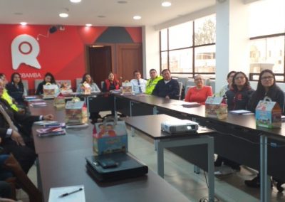 El defensor público provincial del Chimborazo, Freddy Garzón, en la jornada de capacitación sobre Movilidad Humana