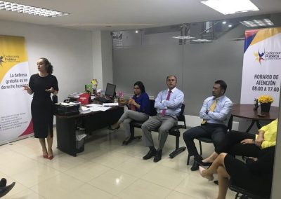 En la Defensoría Pública de Loja analizan casos que han sido patrocinados