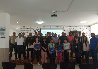 La defensora pública provincial de Sucumbós, Edilma Borja, participa en una capacitación sobre Movilidad Humana