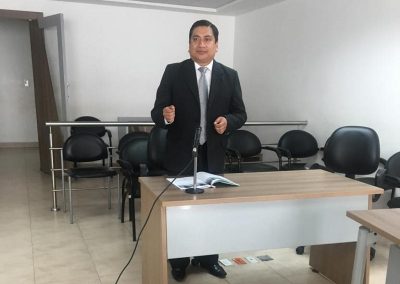Dr. Roberto Chachapoya durante audiencia de favorabilidad