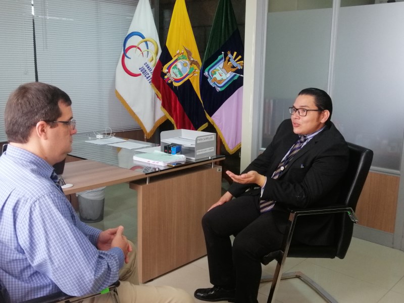 Santa Elena: Se coordinó acciones con el Consejo de la Judicatura