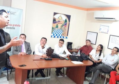 Personal misional en la jornada de capacitación en “Elementos Dogmáticos del Tipo Penal"