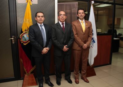 Dr. Ángel Torres con Fiscal Provincial de Tungurahua