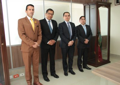 Reunión con Presidente de Corte Provincial de Justicia de Tungurahua y Director Provincial del Consejo de la Judicatura