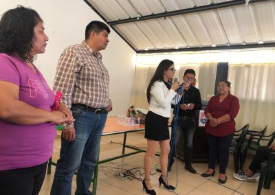 Defensoras Públicas de Pichincha, durante el taller en la Unidad Educativa Ligdano Chávez