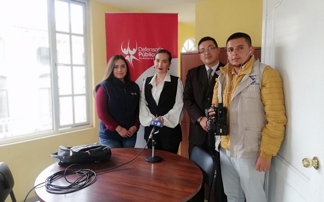 Chimborazo: Defensores Públicos promocionan servicios institucionales, a través de medios de comunicación