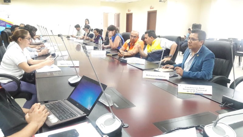 Santo Domingo: En las Mesas de Movilidad Humana y Justicia se definieron acciones que mejoren la atención en el sistema judicial