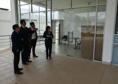 El Defensor Público provincial de Tungurahua, Santiago Burbano, constata la ampliación de las oficinas de la Institución en la Unidad Penal de Ambato.