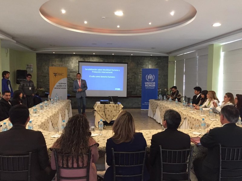 Tungurahua: Representantes de Consultorios Jurídicos Gratuitos se capacitan en temas de Movilidad Humana