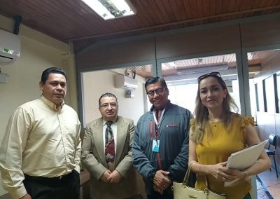 Dr. Marco Cárdenas, Juez Cantón Gualaquiza, Ab. Danny Palacios, Defensor Público del Cantón Palora, Ab. Gastón Ramírez, Defensor Público provincial de Morona Santiago, Ab. Magaly Calderón, Defensora Pública del Cantón Gualaquiza