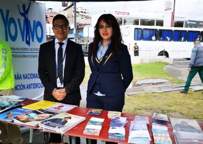 La Defensoría Pública de Tungurahua durante la Feria de Seguridad organizada por la Policía Nacional