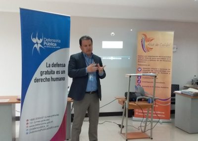 Ab. Edison Aldáz Martínez, Defensor Público Provincial del Carchi, interviene en taller sobre "Violencia de Género”