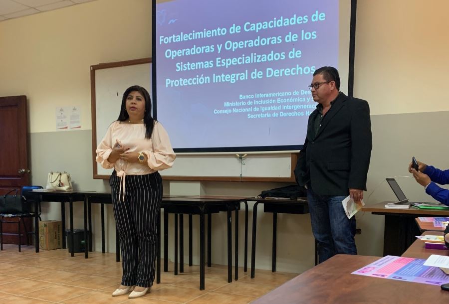 Manabí: A través de taller operadores de los Sistemas Especializados de Protección Integral de Derechos fortalecen capacidades