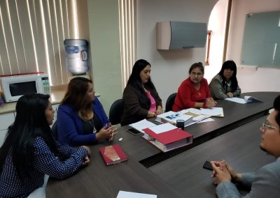 La defensora pública provincial de Sucumbíos, Edilma Borja, en la evaluación del CJG de la Universidad Central del Ecuador, en Quito.