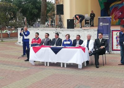 El Defensor Público provincial de Chimborazo durante la inauguración de la feria ciudadana