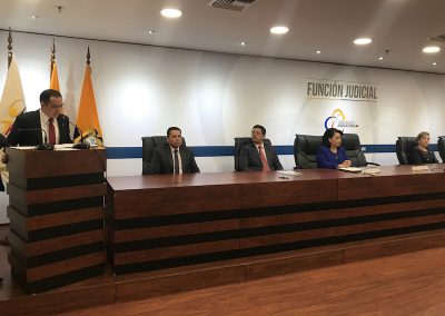La máxima autoridad de la Defensoría Pública durante su intervención en sesión por el Día del Defensor Público