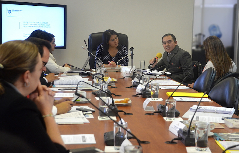 Defensor Público General (e) explica proyecto de Ley en Comisión de Justicia de la Asamblea Nacional
