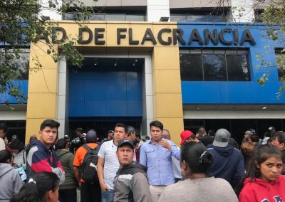 Defensores Públicos atienden en la Unidad de Flagrancia de la Fiscalía