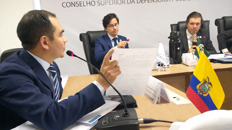 Defensor Público General (e) interviene en el encuentro de la REDPO, en Brasil