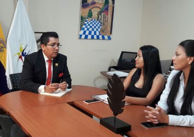 La Defensoría Pública de Santo Domingo de los Tsáchilas coordina acciones para atender a las PPL