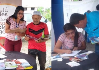 Usuarios de la parroquia Pacayacu, en Sucumbíos.