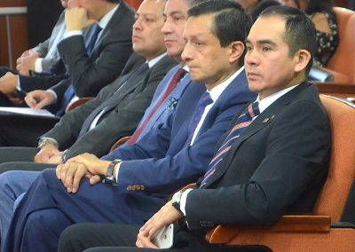 El Defensor Público General, Dr. Ángel Torres Machuca, en la inauguración del taller sobre medidas cautelares y hacinamiento penitenciario, organizado por la Corte Nacional de Justicia.