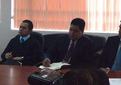 Defensor público del Carchi, Jorge Escudero, participa en reunión del sector justicia