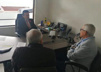 Defensor Público Provincial de Cotopaxi y autoridades del Consultorio Jurídico Gratuito de la Uniandes