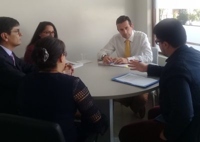 El defensor público de Cotopaxi, Santiago Burbano, coordina acciones con delegados interinstitucionales
